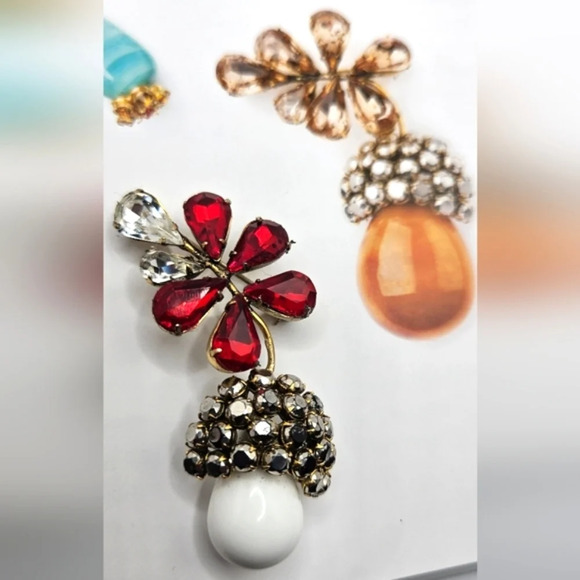 🚫Sold On Ebay🚫 SCHREINER New York NY SIGNED Book Piece Brooch Red White Gold - Picture 6 of 10